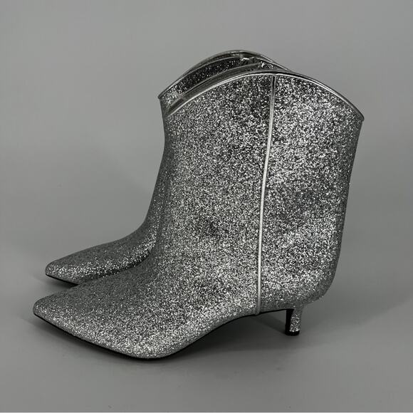 On 34th Aatira Tulip booties silver glitter - 6 - Picture 3 of 10